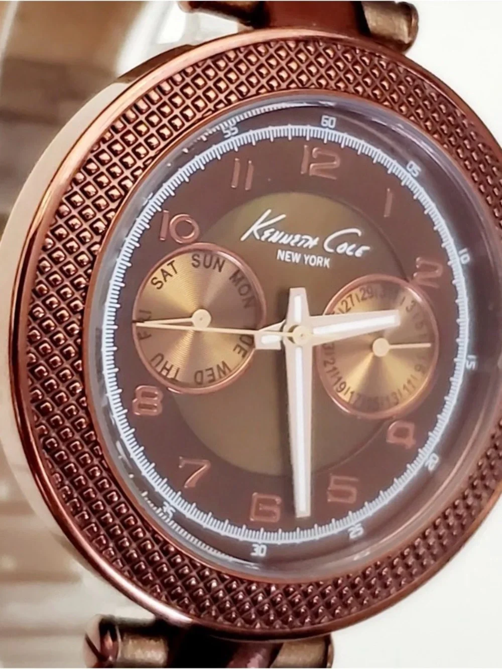 Kenneth Cole Women's Brown l/Bronze plated watch